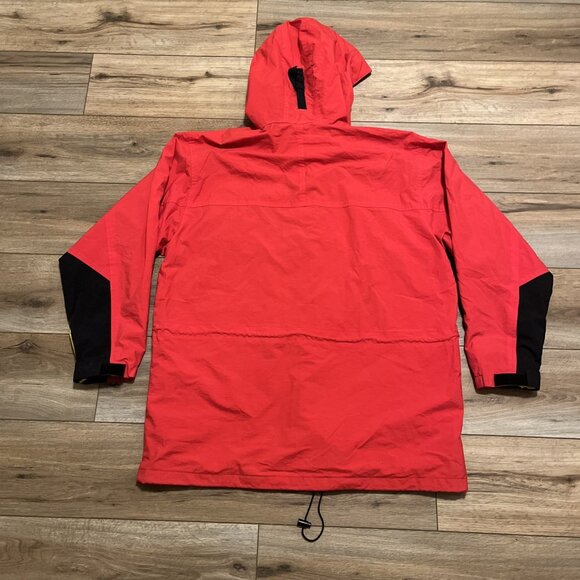Men's Marlboro Adventure Team Windbreaker XL Red Full Zip Hooded Jacket VINTAGE - Picture 16 of 16